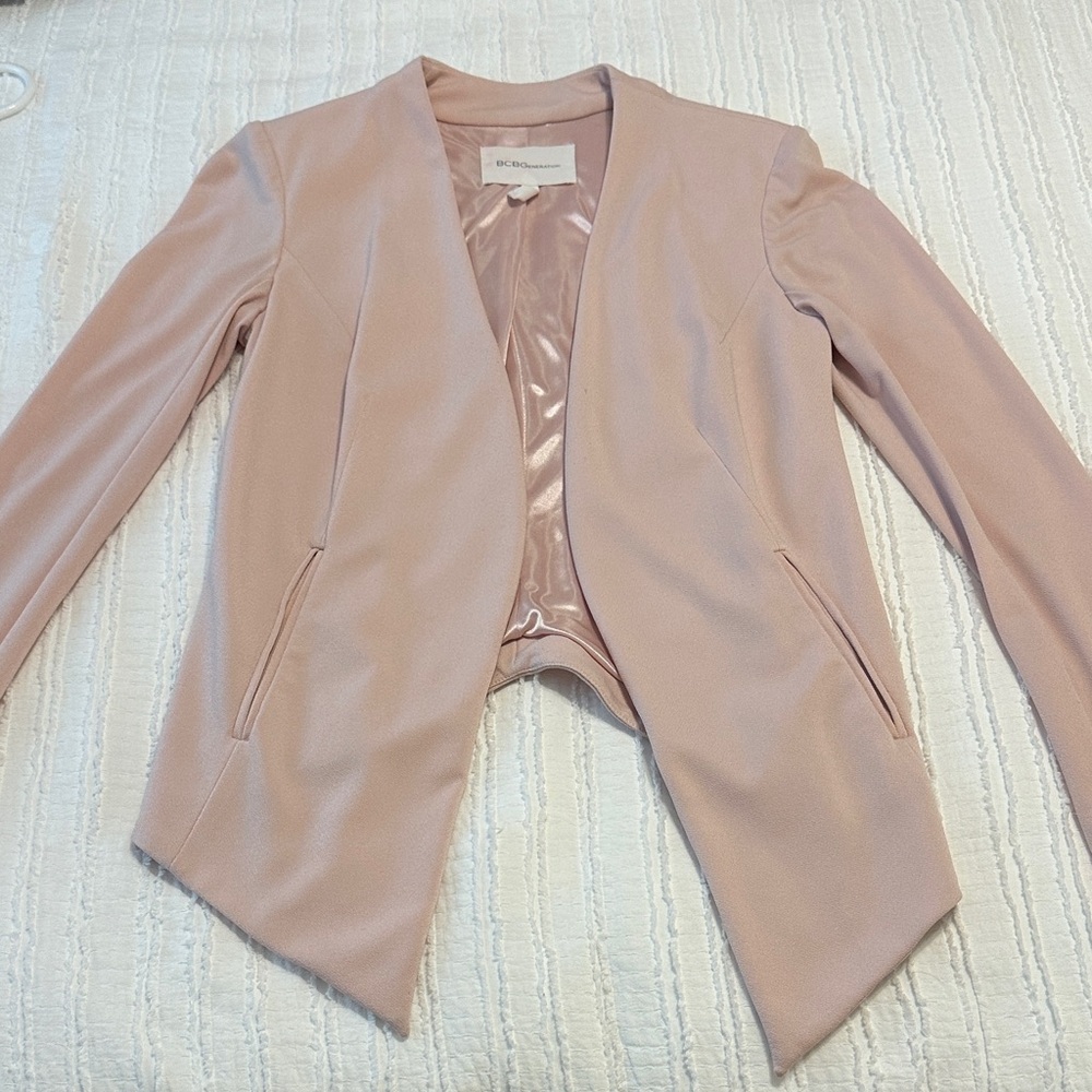 BCBGeneration Women's Blush Pink Suit Jacket